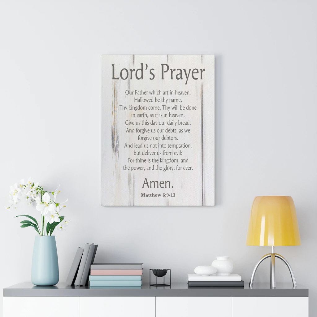 Lords Prayer - Wrapped Canvas Print