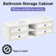 Meuble-lavabo double 72 po avec plateau en marbre Blashford