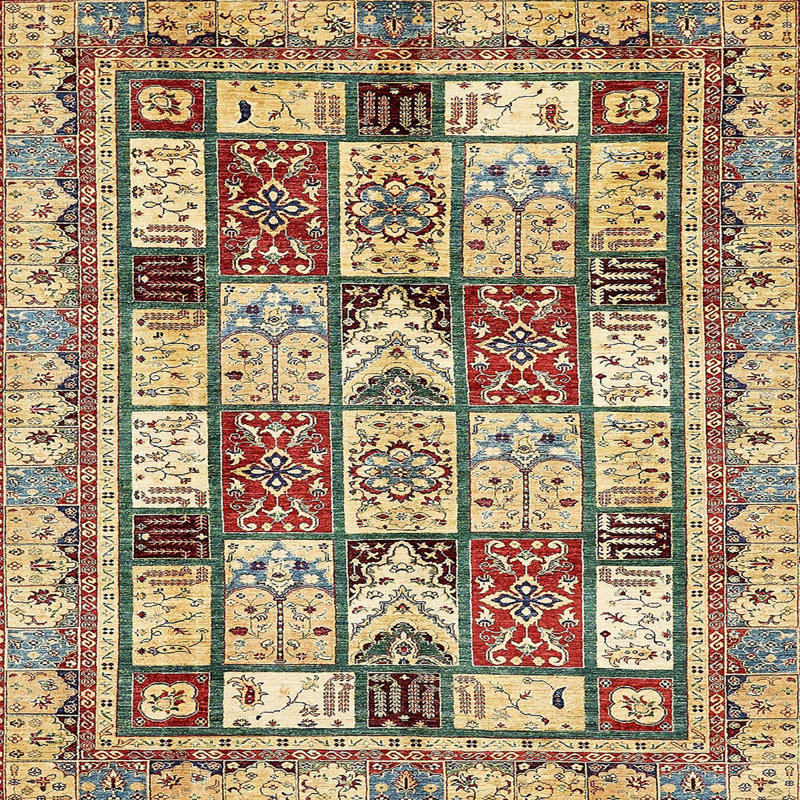 Abstract Indoor Rug, Square 7'