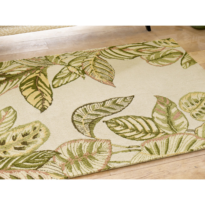 Calathea Hand Tufted Floral Area Rug, Rectangle 8'2" x 11'6"