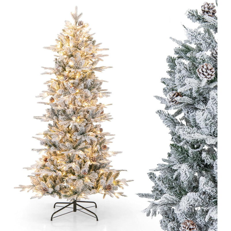 Lighted Artificial Spruce Christmas Tree
