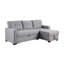 Canapé modulaire rembourré escamotable avec méridienne, canapé-lit simple convertible pour le divertissement des invités et le rangement peu encombrant