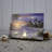 Honeymoon Sunset 8x6 Mini Lighted Easel Back Canvas