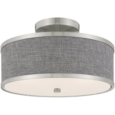 Enda Fabric Semi Flush Mount