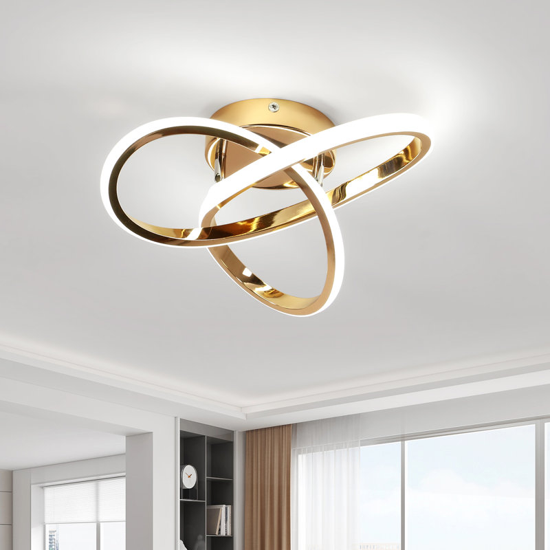  Golden Clover Ceiling Light, Rose Gold