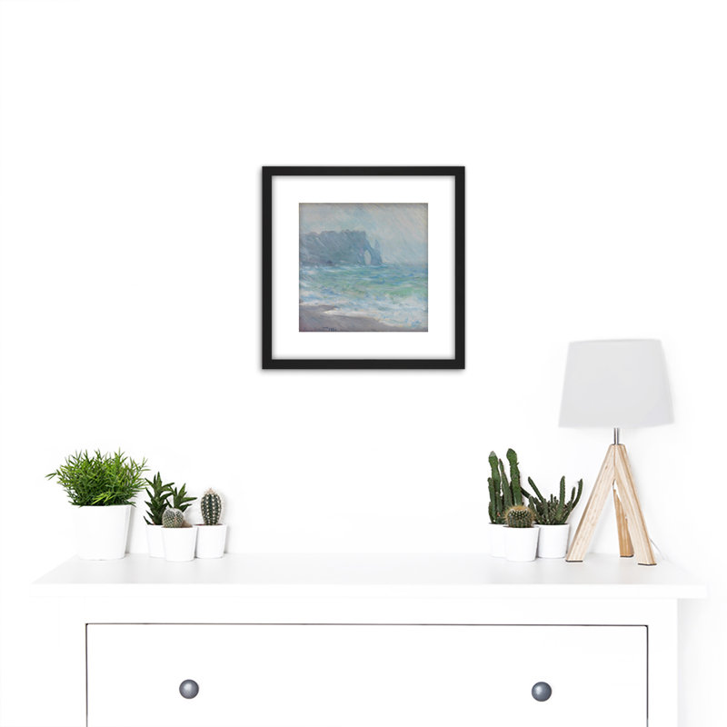 Claude Monet Regnvaer Etretat by Claude Monet - Single Picture Frame Painting
