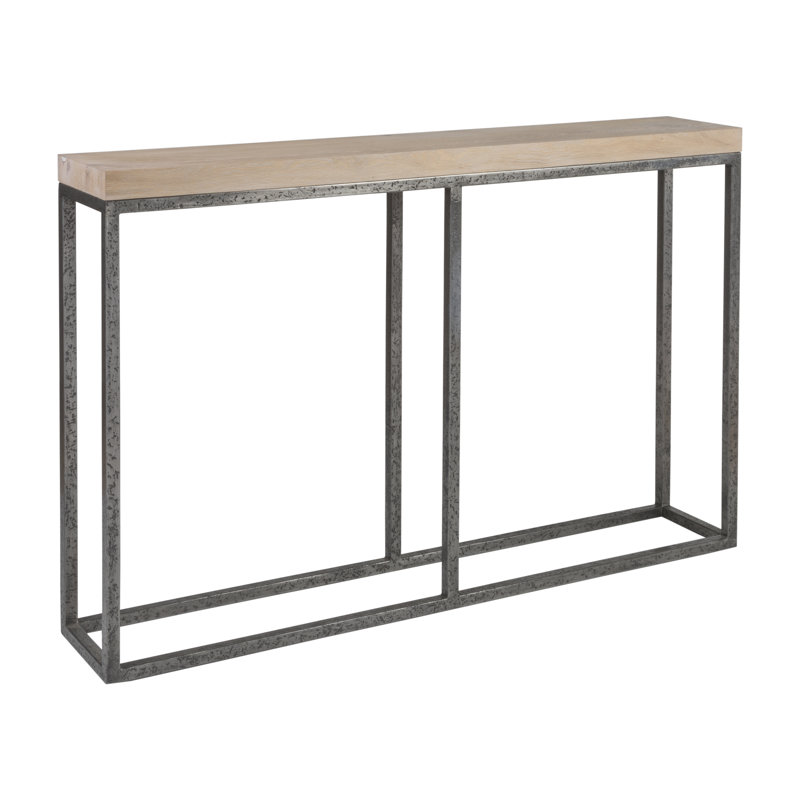 Barnyard Oak and Iron Rectangular Console Table