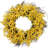 Artificial Forsythia Wreath - Yellow & Green Hues, Twig Base, Handcrafted PVC, Year-Round Door Decor-829980442