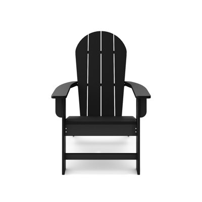Lumber Chair With Unique Fan Back Shape - Outdoor Furniture Black Made From . Poolside Furniture. 39.51 In. High