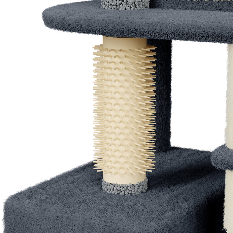 131cm H Cat Tree, Dark Grey