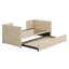 Lit de jour simple tapissier - Lit gigogne inclus-1593107951