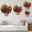 Belle forêt d'automne avec lumière du soleil - Horloge murale traditionnelle-109501295