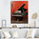 Red Classic Piano Grace - Piano, art mural