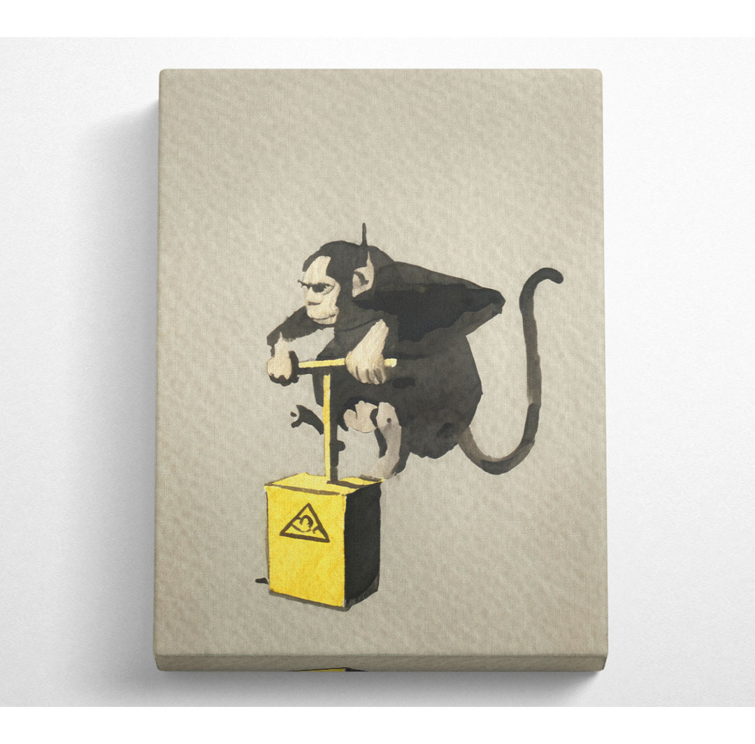 Monkey Detonator - Kunstdrucke auf Leinwand - Wrapped Canvas