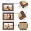 4X6 Wall Hanging Picture Frames Collage With 3 Opening Rustic Brown Frames 2 Pack
