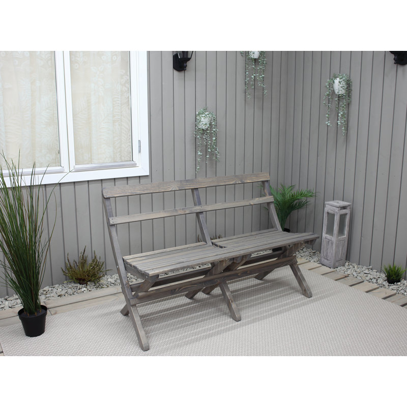 Arlot Wooden Bench, Ashgrey