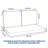 Outdoor Deep Seat Cushions Set, Waterproof Patio Furniture Cushions, 48w X 24d X 4.5h Inches, Blue White Stripe