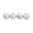 Nelly Glass Handmade Mosaic Decorative White Orbs & Vase Filler Set-454110713