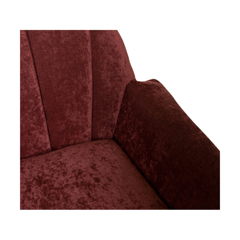 Birta Upholstered Armchair, Berry Red