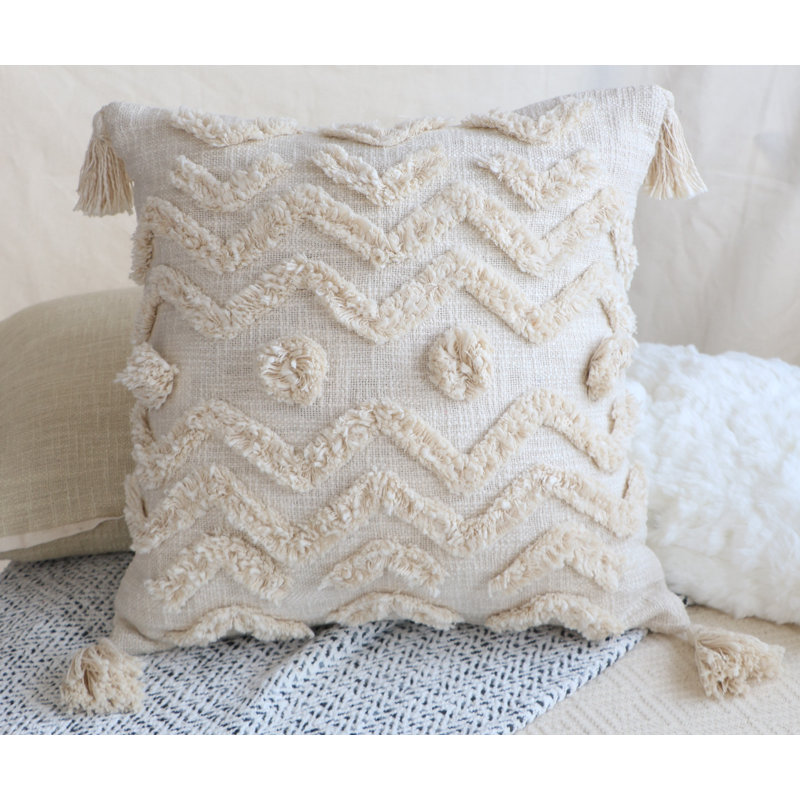 Housse de coussin naturel