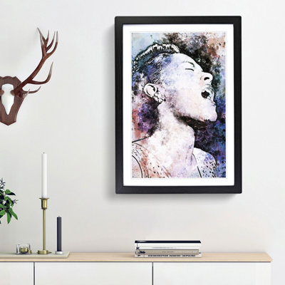 Billie Holiday in Abstract - Picture Frame Painting Print