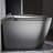 Smart Toilet With Starry Night And Built - In Bidet, Modern Bathroom Design, Auto Seat Open/Close, Foot Sensor For Flushing, Led Display, Warm Water System, Matte Grey Real Time Display Bidet-121676144