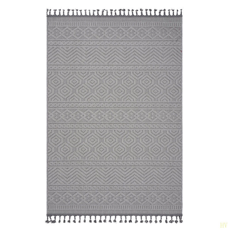 Guros Collection 8X10  / Geometric Indoor / Outdoor Area Rug, Rectangle 7'9" x 10'