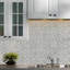 3" x 3" Marble Grid Mosaic Tile-48685844