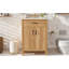 Meuble-lavabo 24 po avec cadre en bois massif, tiroir rabattable, 2 portes à fermeture douce avec rangement pour porte, tablette réglable et meuble-lavabo moderne-1984585453-1984585455