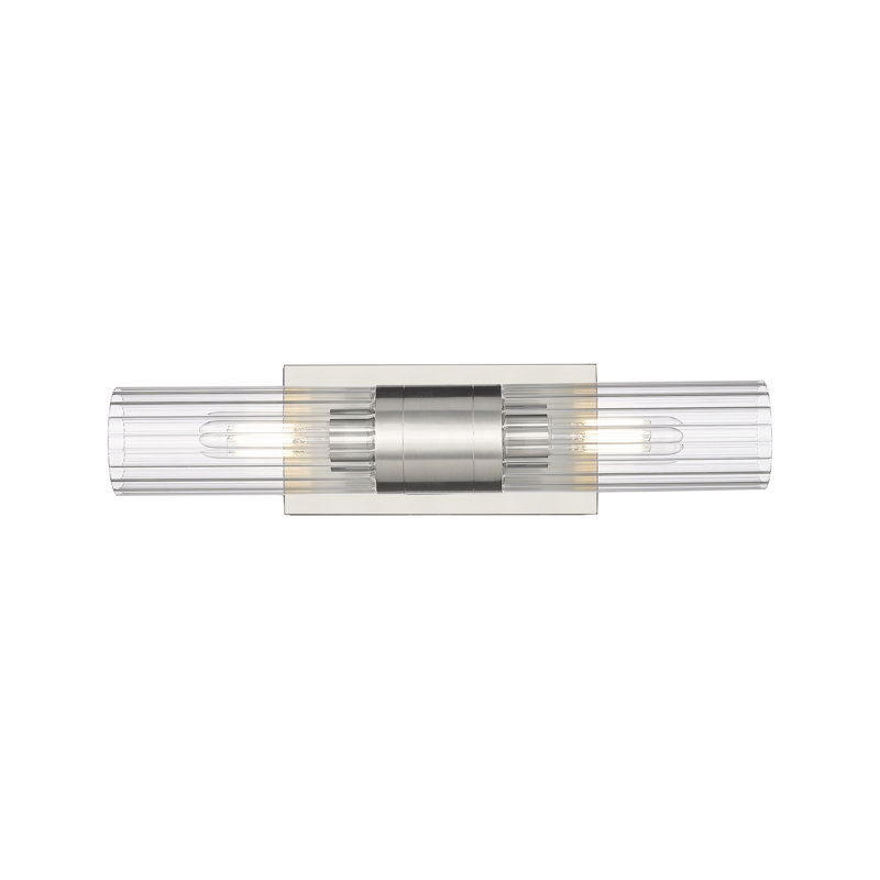 Maebell 2 - Light Dimmable Vanity Light, Clear, Satin Nickel