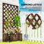 Lit de jardin surélevé en bois Ariel avec treillis et trous de drainage-232695638