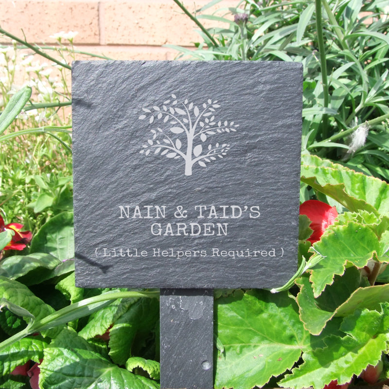 Olton Stone Plants & Flowers Garden Sign