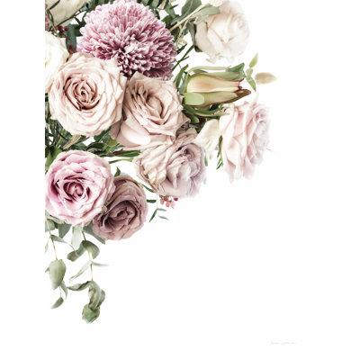 «Pastel Bouquet Crop» par Elise Catterall - impression sur toile tendue