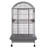 Ceno 77'' Iron Dome Top Floor Bird Cage with Wheels
