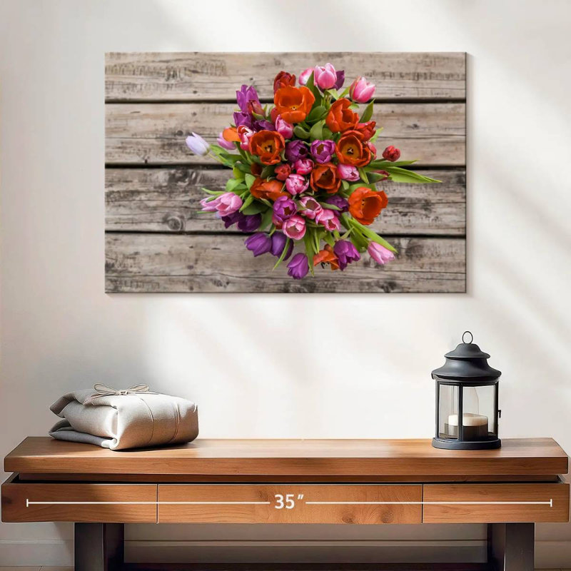 Bouquet de tulipes Harnek, H 16 po x l 24 po