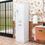 Armoire de salle de bain minimaliste en bois avec rangement inclinable, tablette réglable et charnières à fermeture en douceur-1699306286