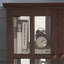 Vitrine lumineuse à DEL, vitrine antique avec tablettes réglables, vitrine de qualité rétro avec portes en treillis, bibliothèque élégante et armoire de rangement pour la décoration intérieure et l'organisation-1428268806-1428268800