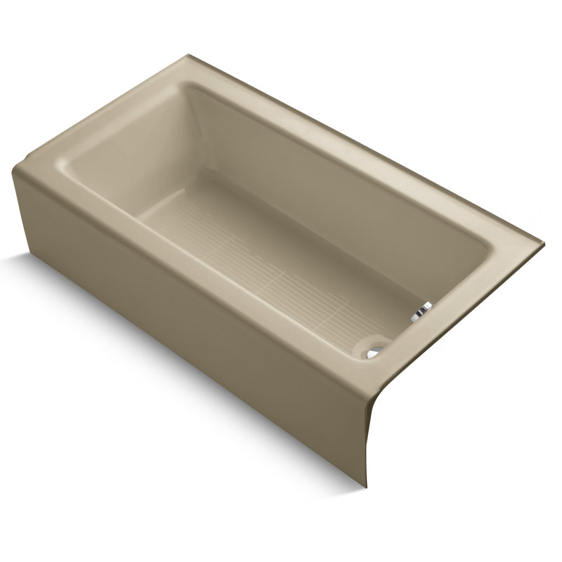 Bellwether 60" x 32" Soaking Bathtub, Mexican Sand, Right