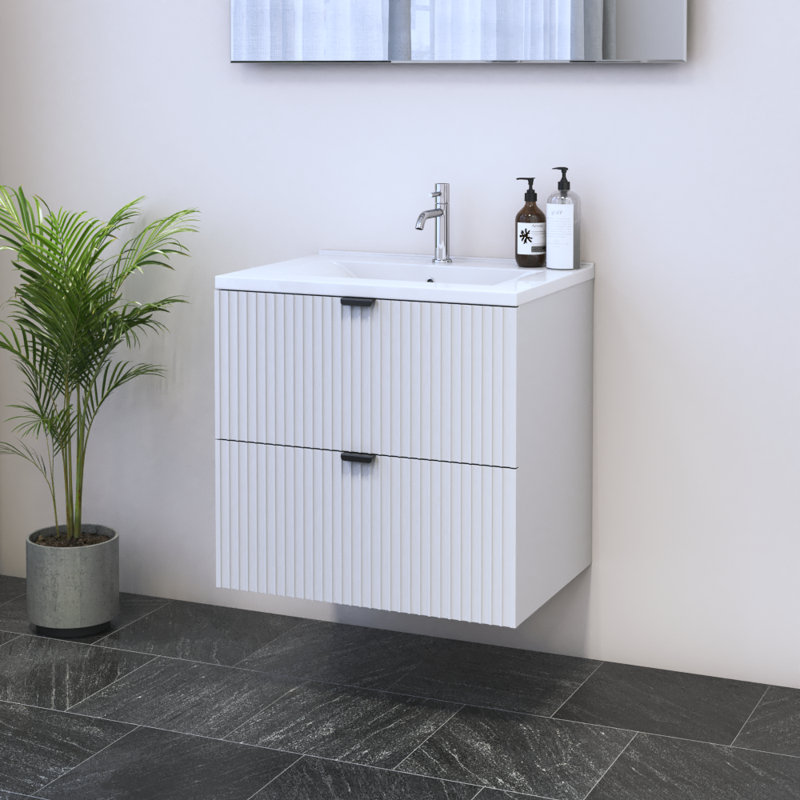 Ensemble de meuble-lavabo simple 23,7 po avec plateau Lissia