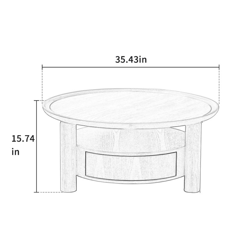 Table basse Minimalist, Brown