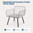 3 Pieces Patio Bistro Set, Outdoor Wicker Set With Coffee Table, All-Weather Rattan Balcony Furniture For 3 With Table & Cushions For Outdoor, Deck, Poolside, White & Black