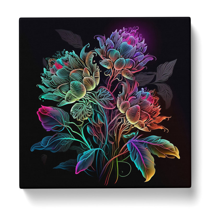 Floral Neon - No Frame Print