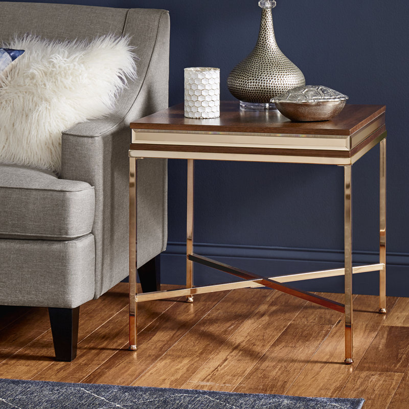 Table de bout Lucien, Champagne doré