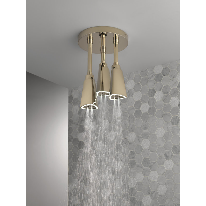 Pendant Full Rain Fixed Shower Head, Polished Nickel