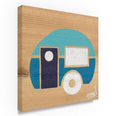 Waldos 'Blue on Blue Camp' Print on Wrapped Canvas