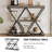 3-Tier Entryway Table, Industrial Console Sofa Table with Storage, Accent Table with Open Shelves, X-Shaped Metal Frame, Foyer Table for Entryway, Hallway-882187146
