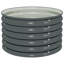 Jardinière pour jardin en acier galvanisé gris