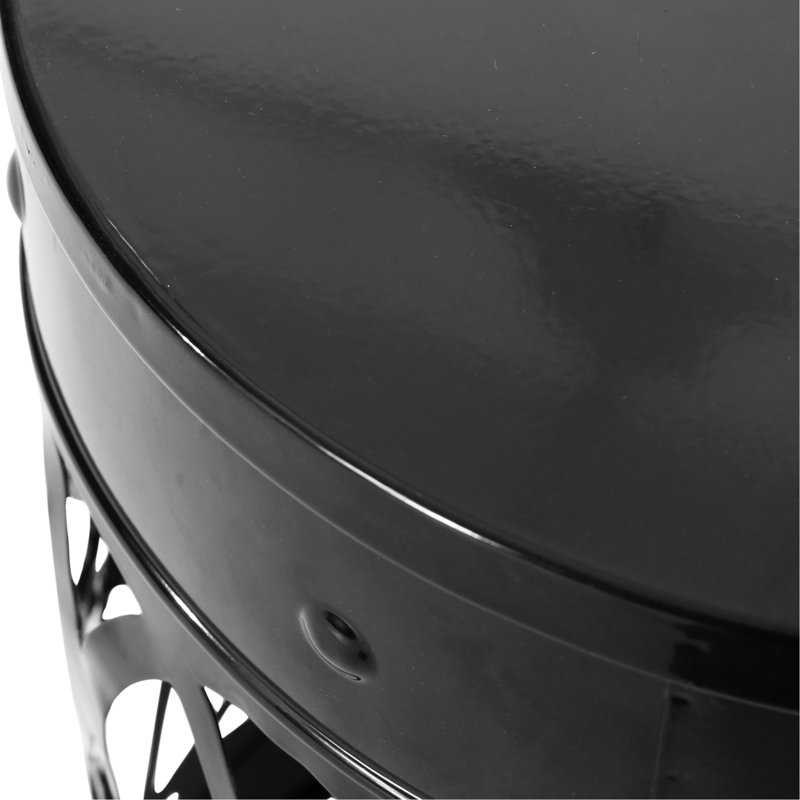 Round Outdoor Balcony Table ,, Black