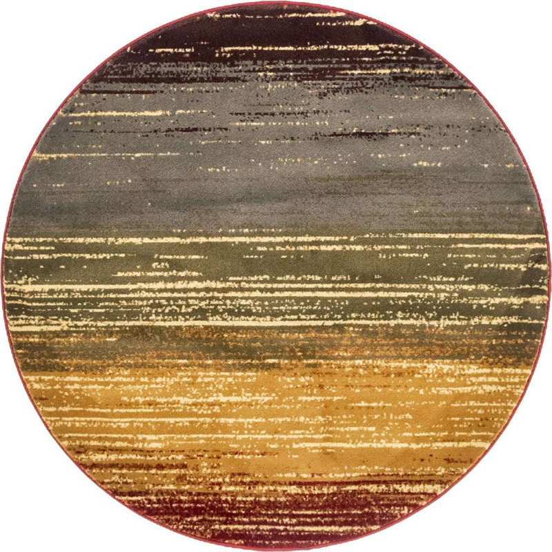 Tapis contemporain Arabica à rayures épaisses