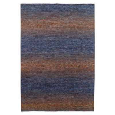 Tapis oriental 10 po x 14 po x 5 po en laine pure épaisse et moelleuse nouée à la main de la collection moderne clair-obscur 7E2480D784A04CC98492EB12E0150E26